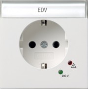 Schuko-Steckdose rws/gl m.Überspann.schutz 0451112 