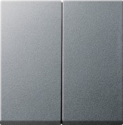 Wippe Serienschalter IP44 System 55 Farbe alu 026626 