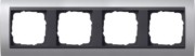 Abdeckrahmen 4f. alu f.anth.ZL,bruchsich. 021406 