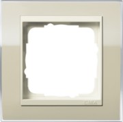 Abdeckrahmen 1fach klar sand 0211771 