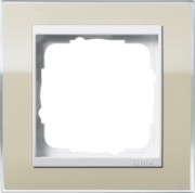 Abdeckrahmen 1fach klar sand 0211773 