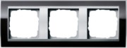 Abdeckrahmen 3fach klar schwarz 0213736 