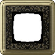Abdeckrahmen 1f. brz/sw ClassiX Art 0211662 