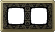 Abdeckrahmen 2f. brz/sw ClassiX Art 0212662 