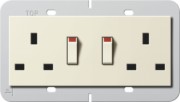 Doppelsteckdose 13A abschaltbar cws 278301 