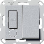 Fused outlet 13A abschalt. alu 278526 