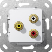Cinch Audio Composite rws Lötanschluss 563803 