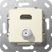 UP Tragring HDMI und SAT F-Buchse cws 567501 