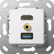 UP Tragring HDMI und USB A rws Klinke 568003 