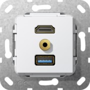 UP Tragring HDMI und USB A rws Kabelpeitsche 568103 