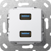 UP Tragring 2xUSB A rws Kabelpeitsche 568503 