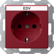 SCHUKO Steckdose rot 147402 