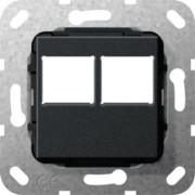 MJ RJ 45 2fach für LexCom Einsatz schwarz 562910 