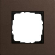Abdeckrahmen 1fach dunkelbraun 0211223 