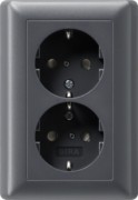 Schuko-Doppelst.dose anth 078328 