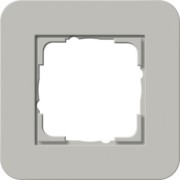 Abdeckrahmen 1fach Grau/Reinweiß 0211412 
