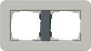 Abdeckrahmen 2fach Grau/Anthrazit 0212422 