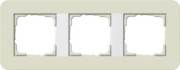 Abdeckrahmen 3fach Sand/Reinweiß 0213417 