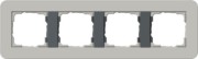 Abdeckrahmen 4fach Grau/Anthrazit 0214422 