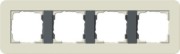 Abdeckrahmen 4fach Sand/Anthrazit 0214427 