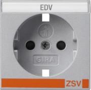 Abdeckung SCHUKO alu BSF+SH ZSV 0923326 