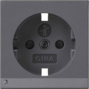Abdeckung SCHUKO anth LED-Leuchte+SH 093628 