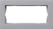 Abdeckrahmen 2fach alu ohne.M. 1002255 