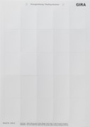 Beschriftungsbogen f.Tastsensor 2 109000 