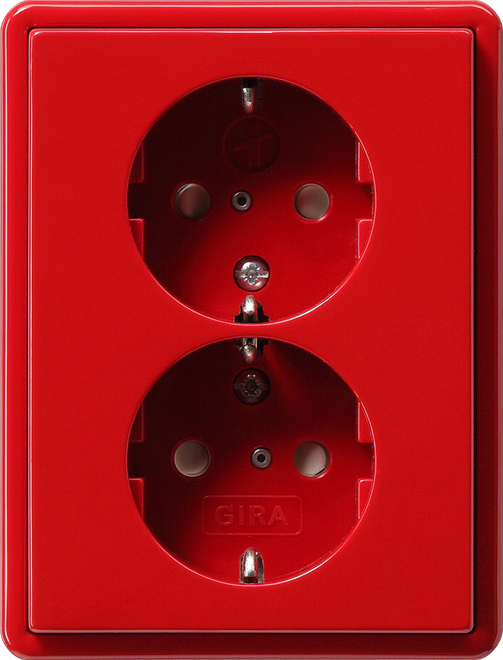 Schuko-Doppelst.dose rt 078343 