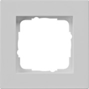 Abdeckrahmen 1-f. flach, grau 0211375 