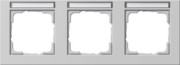 Abdeckrahmen 3-f. waager.BSF grau 109337 