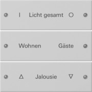 Wippenset 3-f. beschr. grau lack. 2203015 
