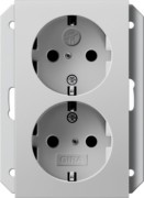 SCHUKO-Steckdose 2-f. SH f.UP-Dose 1-f.gr 2731015 
