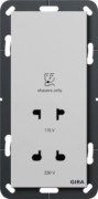 Rasierer-Steckdose 115-230V grau 2820015 
