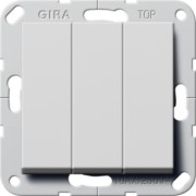 Wippschalter BS 3-f. aus System 55 Grau 2830015 