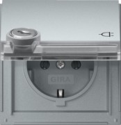 Steckdose KD TX-44 Alu Schloss gleich 456965 