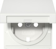 Abd. SCHUKO-Steckd. KD + SH Reinweiß 494227 