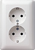 Schuko-Doppelst.ds. rws-gl o. Kralle 078803 