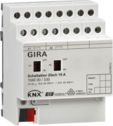 Schaltaktor 2-fach 16A, EIB REG 104000 