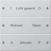 Wippenset 3-fach beschr. Sys 55 F Alu 220326 
