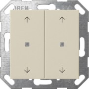 Taster Wippe KNX, 2f, Cremeweiß 517401 
