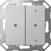 KNX Taster Wippe 2f Alu unbedruckt/Pfeile 517526 