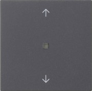 KNX RF Bedienaufsatz 1-f. Anthrazit 510528 