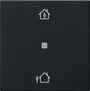 KNX RF Bedienaufsatz 1-f. Schwarz 5106005 