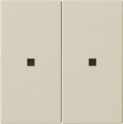 KNX RF Bedienaufsatz 2-f. Cremeweiß 510701 