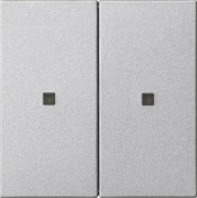 KNX RF Bedienaufsatz 2-f. Alu 510726 