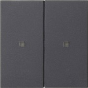 KNX RF Bedienaufsatz 2-f. Anthrazit 510728 