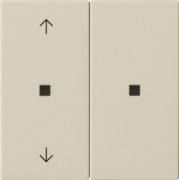 KNX RF Bedienaufsatz 2-f. Cremeweiß 510801 