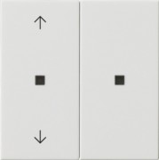 KNX RF Bedienaufsatz 2-f. Reinweiß 510803 
