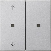KNX RF Bedienaufsatz 2-f. Alu 510826 